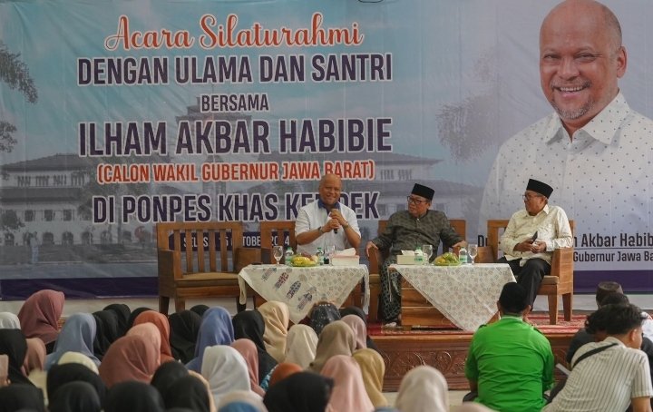 Ditanya Santri tentang Alasan jadi Cawagub, Begini Jawaban Ilham Habibie