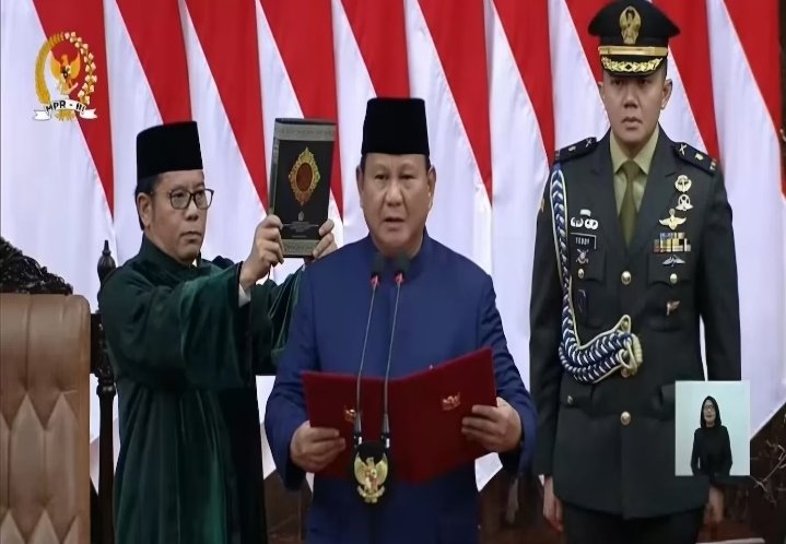 Usai Dilantik, Presiden Prabowo Subianto Ajak Semua Bersatu Demi Rakyat