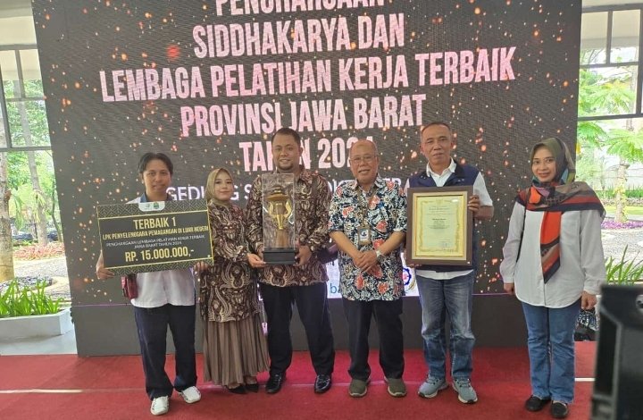 LPK Sekai Mustika Raih Penghargaan Juara Terbaik 1 LPK Penyelenggara Pemagangan Luar Negeri Provinsi Jabar 2024