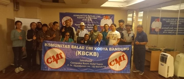 Balad CMI Kota Bandung Siap Sukseskan Dandan Riza Wardana Putra dari Ateng Wahyudi Walikota Bandung ke 8