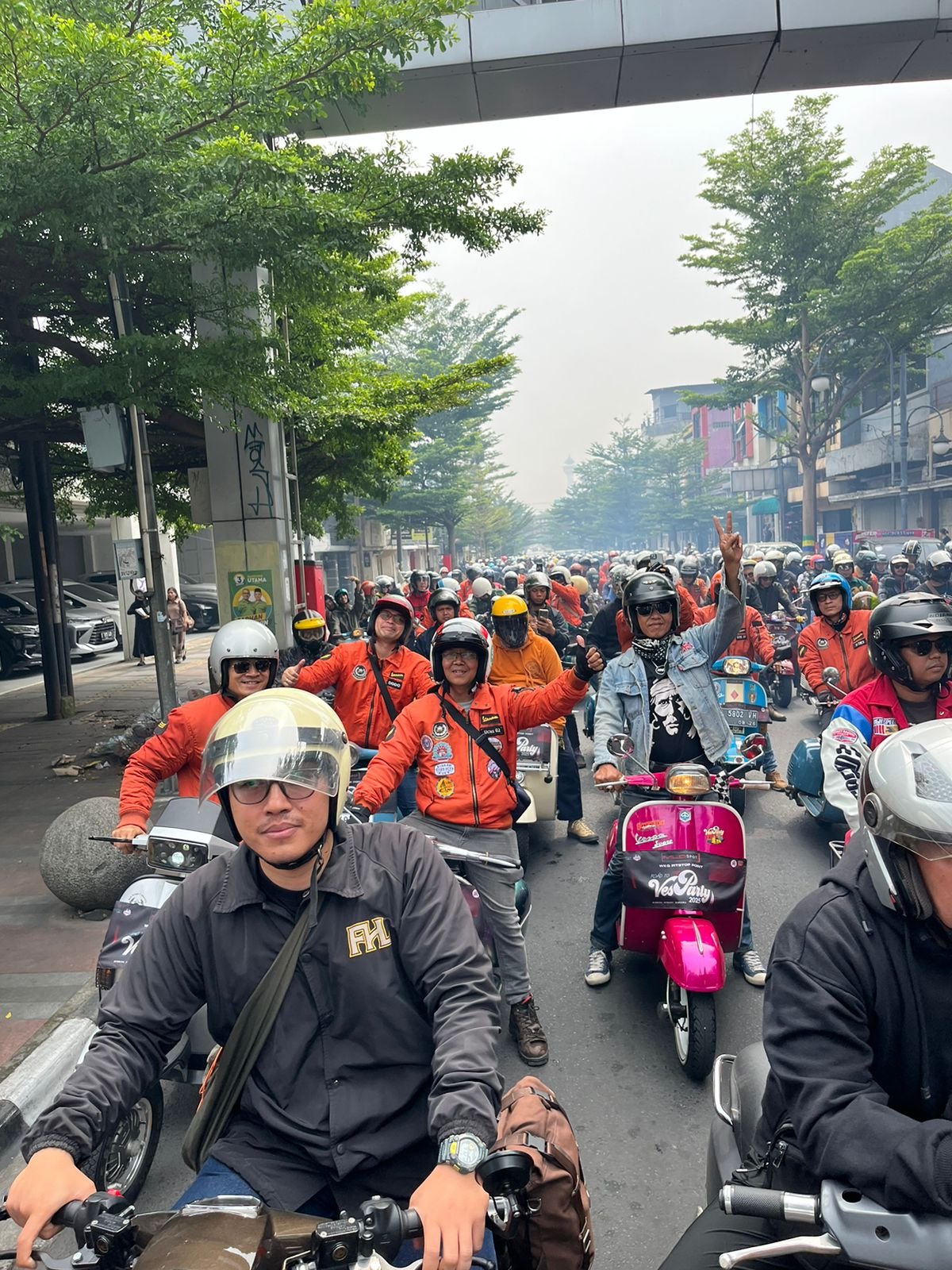 Road to Vesparty 2025 Diikuti 50 Komunitas Vespa Bandung Raya