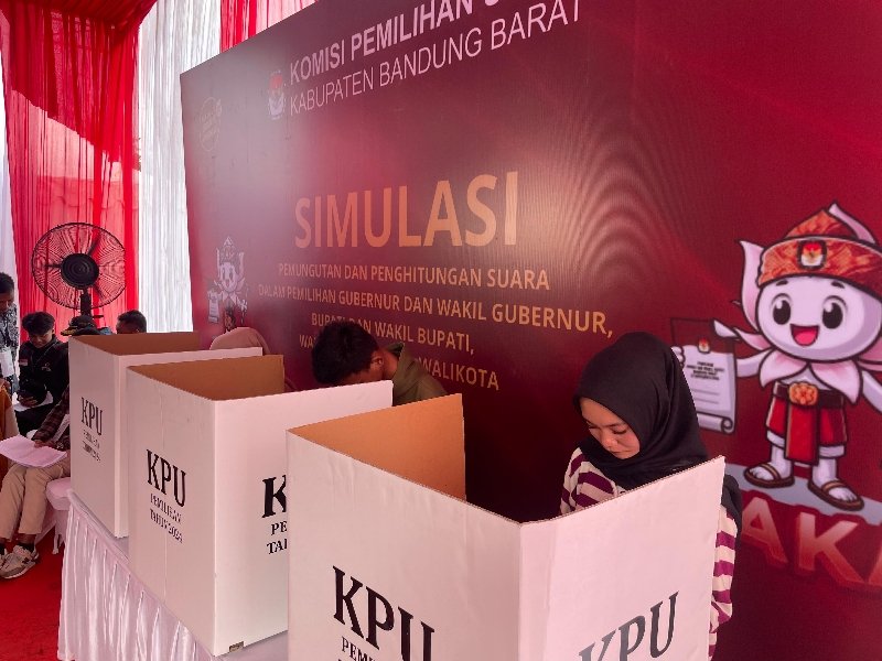 KPU Bandung Barat Gelar Simulasi Pilkada Serentak 2024