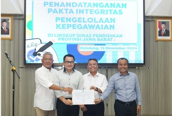 ASN Dinas Pendidikan Jabar Tandatangani Pakta Integritas Komitmen Tata Kelola Pemerintahan