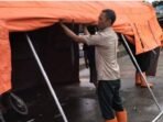 Jelang Nataru, BPBD KBB Bangun Dua Pos Pengamanan