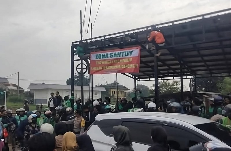 Ojol dan Opang Cimekar Sepakat Saling Jaga Keamanan