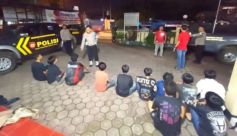 Diduga Mau  Tawuran, 11 Remaja Diamankan Polsek Pameungpeuk