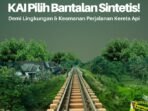 Jelang Nataru, PT KAI Daop 2 Lakukan Inovasi Keberlanjutan: Bantalan Sintetis Ramah Lingkungan untuk Rel Kereta Api