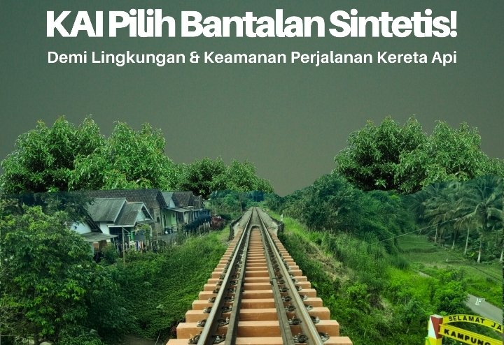 Jelang Nataru, PT KAI Daop 2 Lakukan Inovasi Keberlanjutan: Bantalan Sintetis Ramah Lingkungan untuk Rel Kereta Api