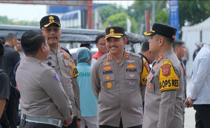 Ops Nataru, Kapolres Subang Hadiri Kunjungan Kerja Menko PMK dan Kapolri
