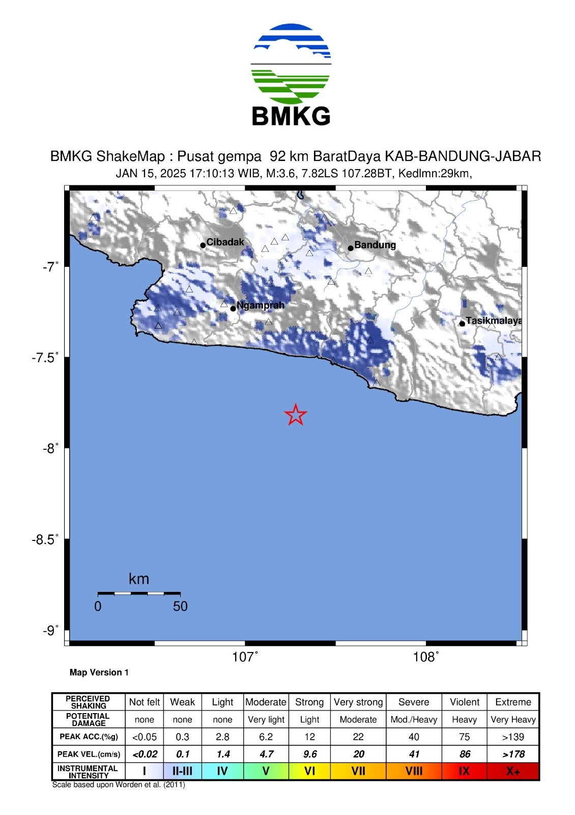 Gempa Magnitudo 3,6 Guncang Garut, Akibat Aktivitas Sesar Aktif