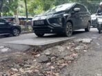 WASPADA! Ada Bekas Galian yang Tidak Ditambal Rapih Sangat Membahayakan Pengendara
