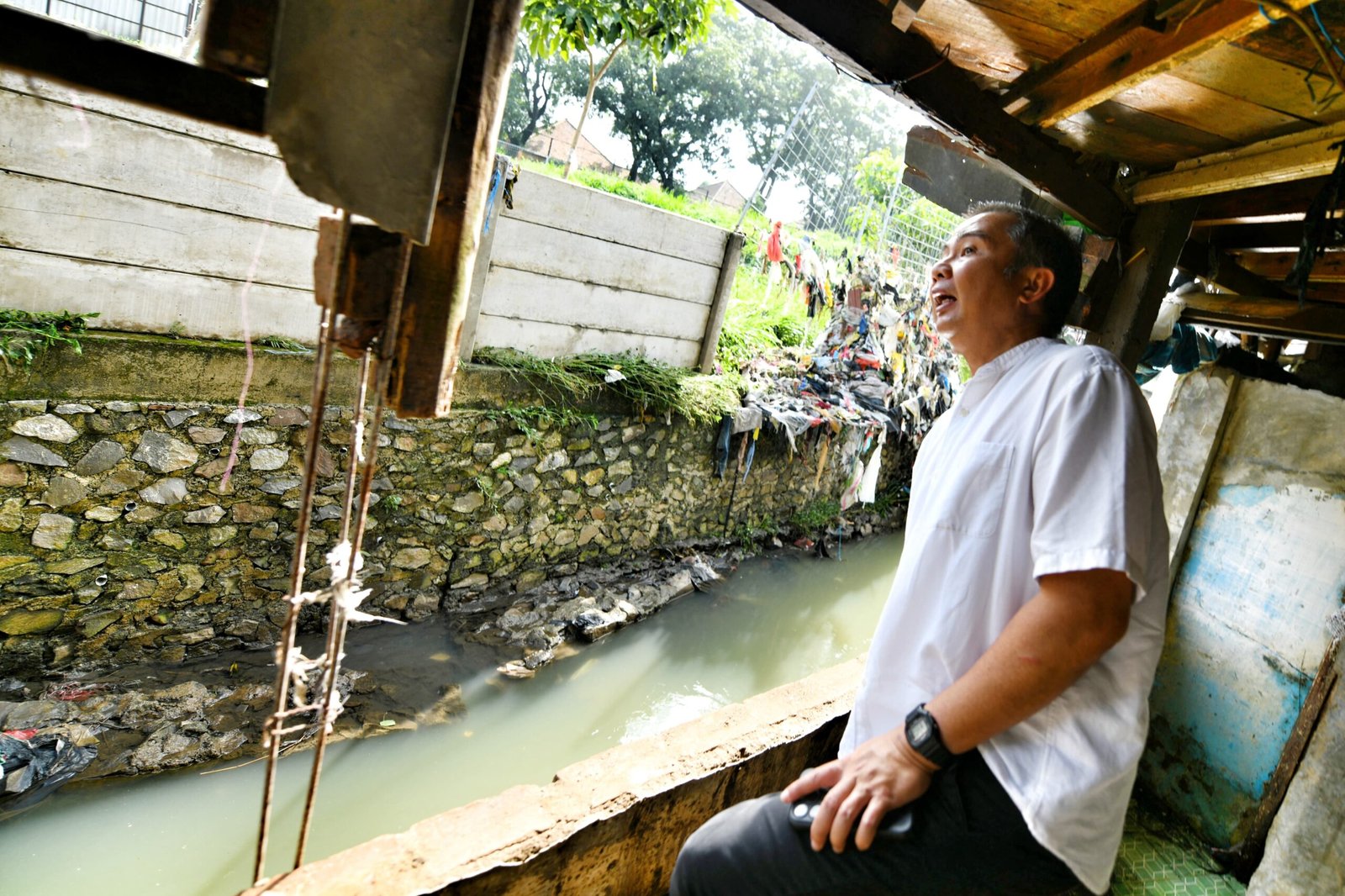Sungai Citepus Meluap Akibatkan Kerusakan Parah,Tembok Rumah Jebol