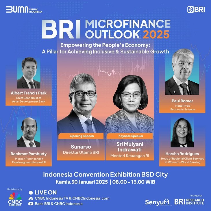 BRI Microfinance Outlook 2025 Hadirkan Narasumber Terkemuka Dunia
