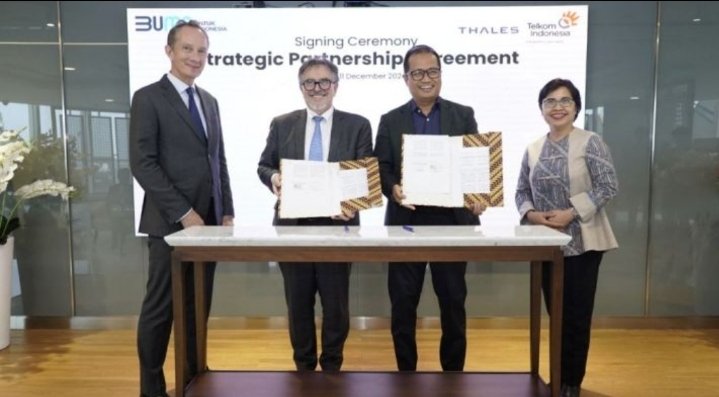 Telkom Gandeng Thales Dukung Percepatan Pertumbuhan Ekonomi Indonesia