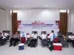 Upacara HUT Satpam ke-44 dan Donor Darah di Mapolda Jabar