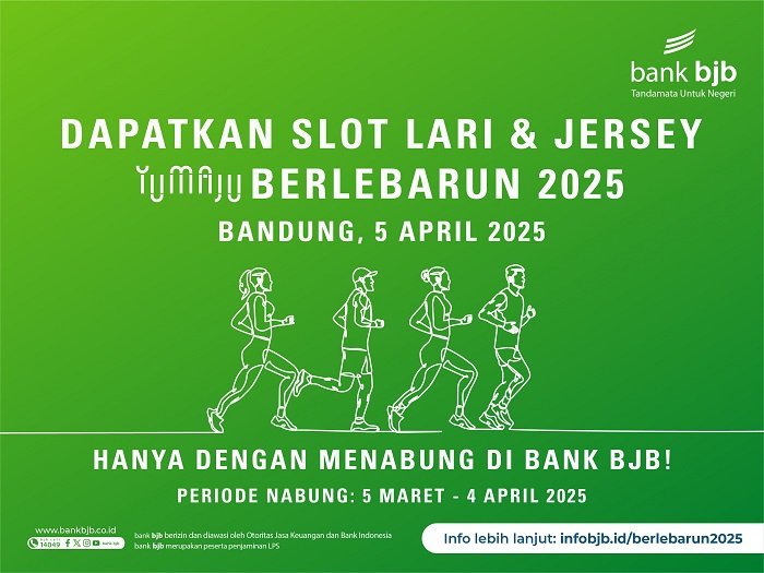 Nabung di bank bjb, Bisa Dapat Slot Lari 5K dan 10K Yumaju Berlebarun