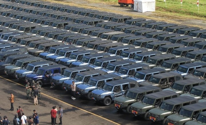 Jumlah Kendaraan Maung TNI Polri