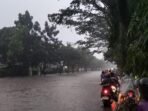 Hujan Lumpuhkan Gedebage, Pengendara Terjebak Banjir