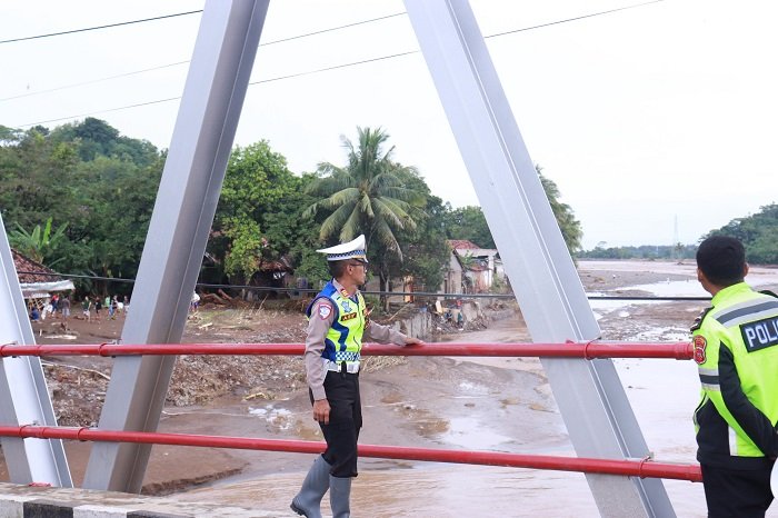 Polisi Ungkap Kondisi Terkini Jembatan Cidadap Simpenan Kab. Sukabumi