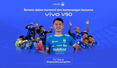 Mari Abadikan Setiap Momen Kemenangan Persib Bandung dengan vivo V50