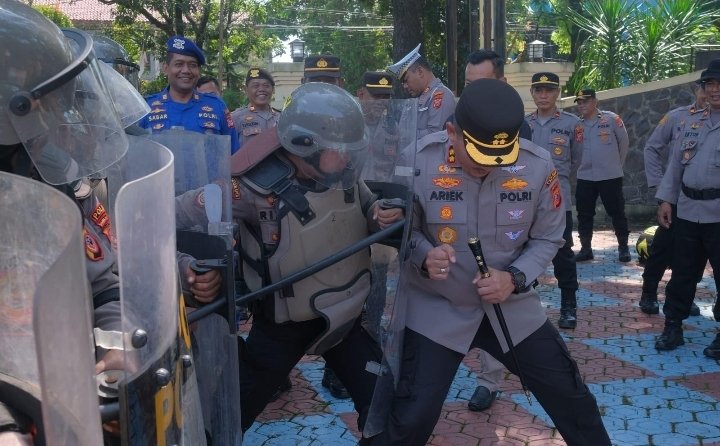Jelang May Day 2025, Polres Subang Kerahkan Pasukan Dalmas dalam Latihan, Kapolres: Siap Amankan Situasi Kamtibmas