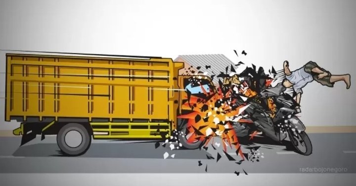 Di Patokbeusi Subang, Fuso Hantam Kendaraan dan Warung, 9 Orang Luka-luka