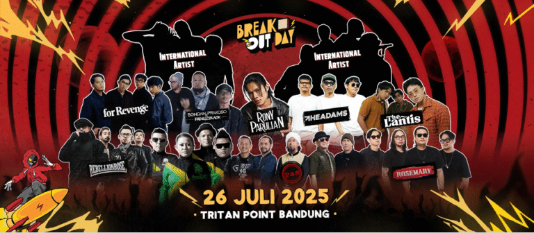 Break Out Day 2025 Umumkan Bondan Prakoso & Fade2Black sebagai Line-Up Terbaru! 26 Juli 2025 – Tritan Point Bandung