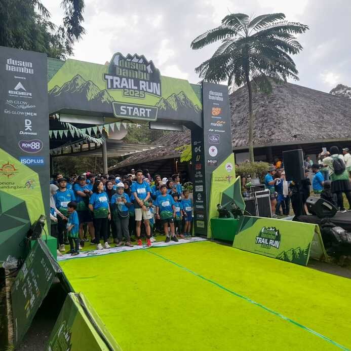 Dusun Bambu Trail Run 2025 Ukir Sukses, Ribuan Pelari Serbu Kaki Gunung Burangrang