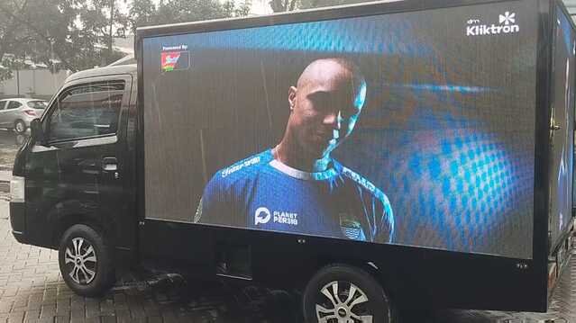 Peluncuran Pemain Baru Persib Bandung, Mobitron Kendaraan Promosi