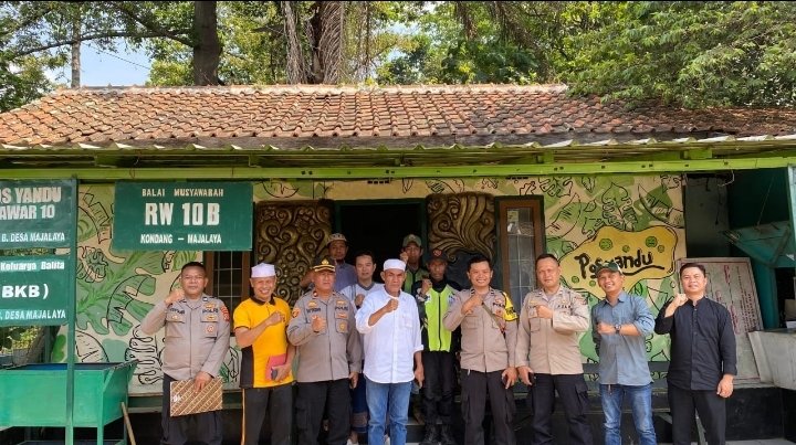 Pos Kamling  RW 10 Desa Majalaya Jadi Delegasi Bagian Penilaian Polresta Bandung
