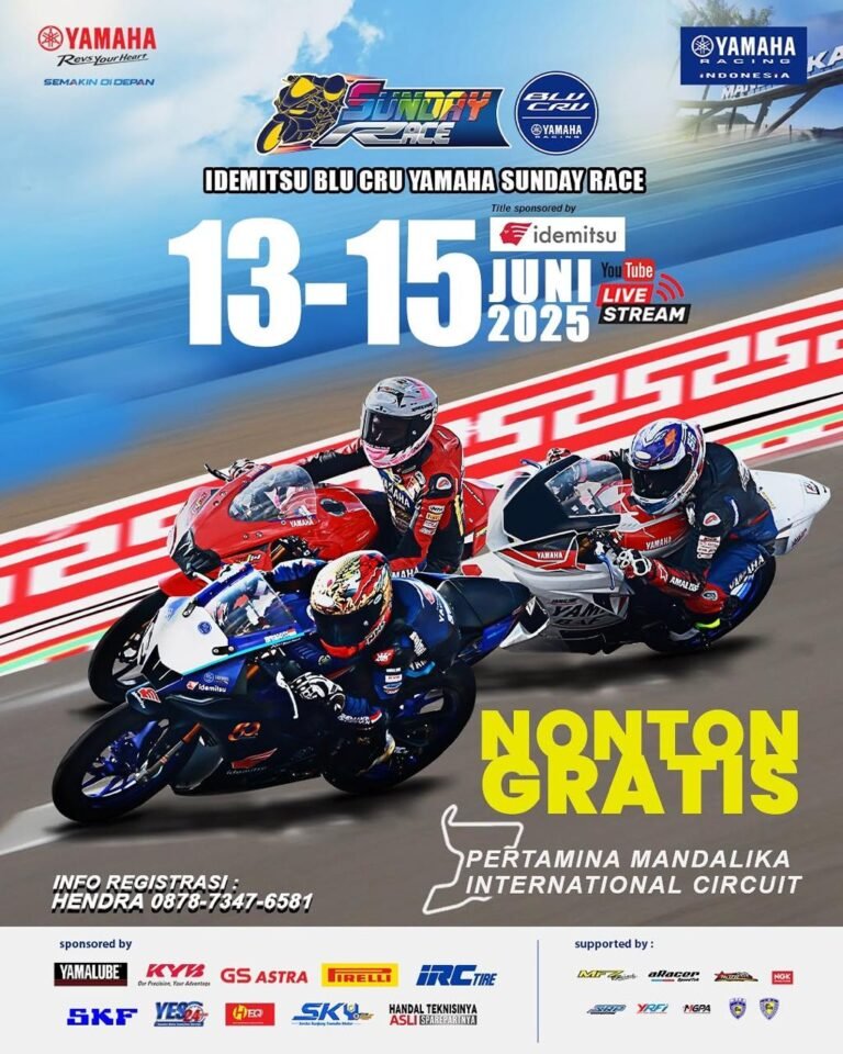 Hampir Satu Dekade BLU CRU Yamaha Sunday Race Digelar, Tahun Ini Ada Kelas R3 Pro