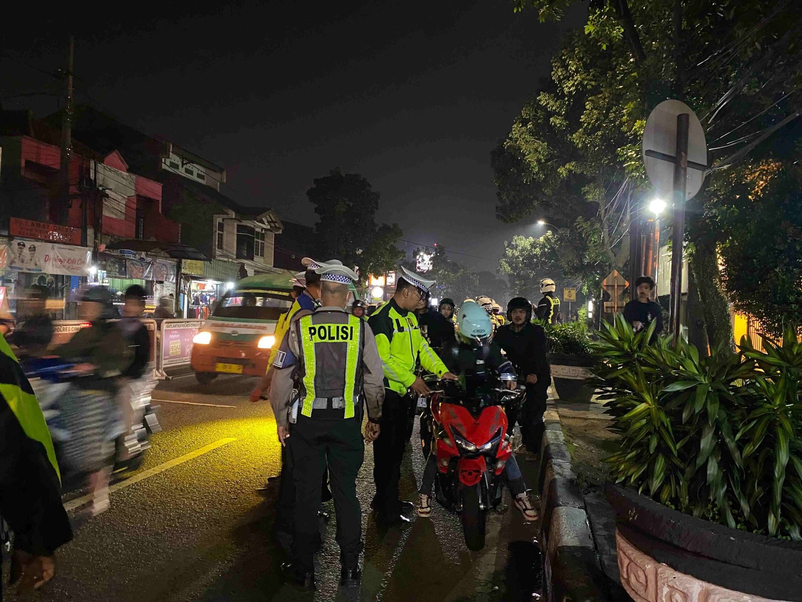Satlantas Polres Cimahi Tindak Ratusan Pengendara Pengguna Knalpot Brong 
