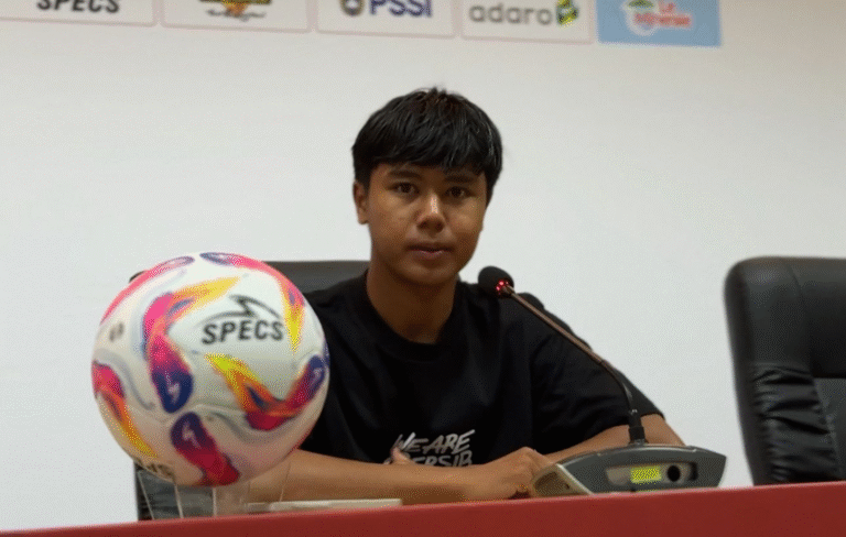 Pemain 17 Tahun Nazriel Alfaro Tampil Impresif di Debut Bersama Persib Bandung