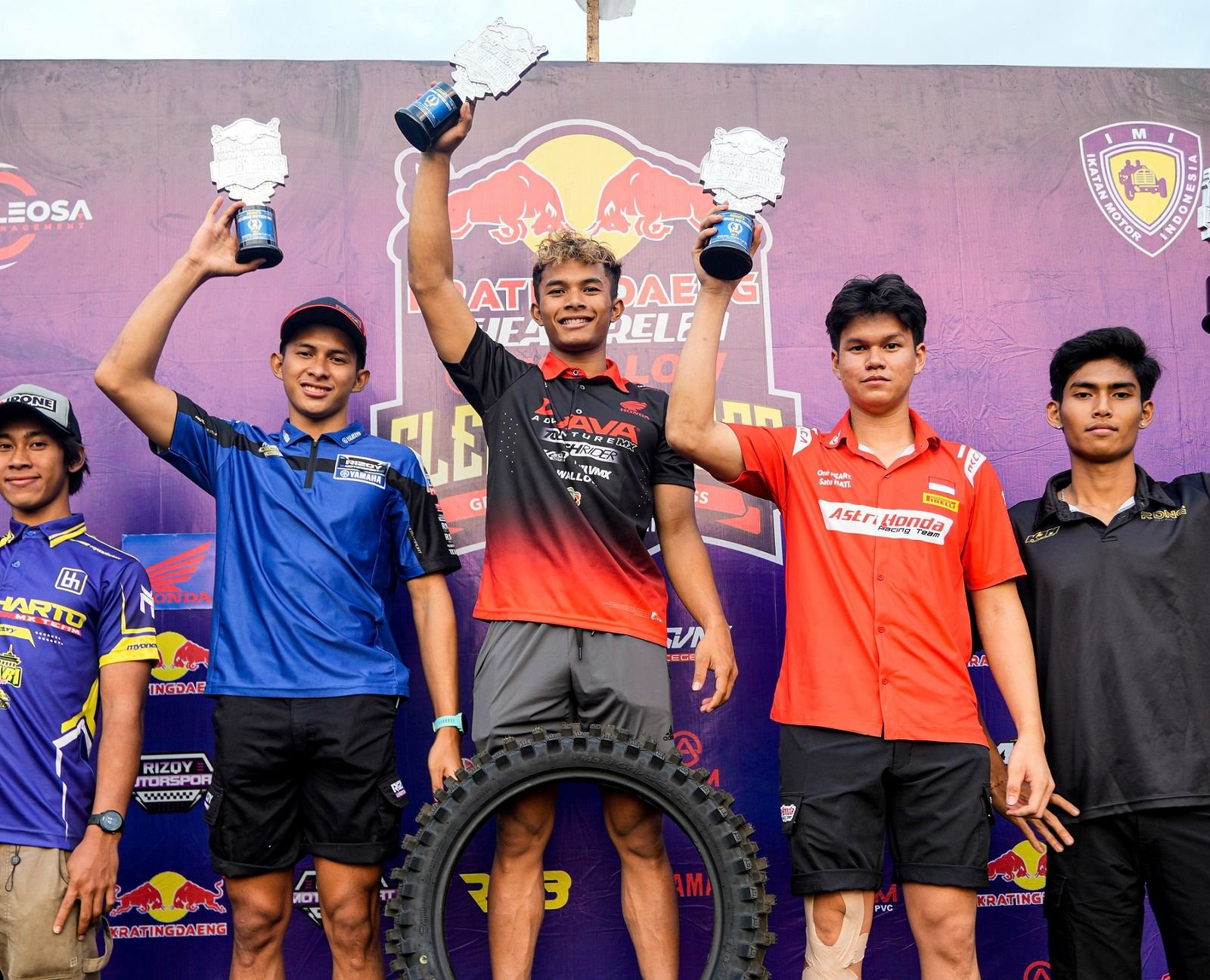 Double Podium, Arsenio dan CRF250R Melesat Kencang di Kejurnas Motocross Magelang