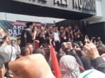 Ribuan Peserta Ramaikan Aksi Damai Lintas Advokat – Lintas Agama Bela Palestina