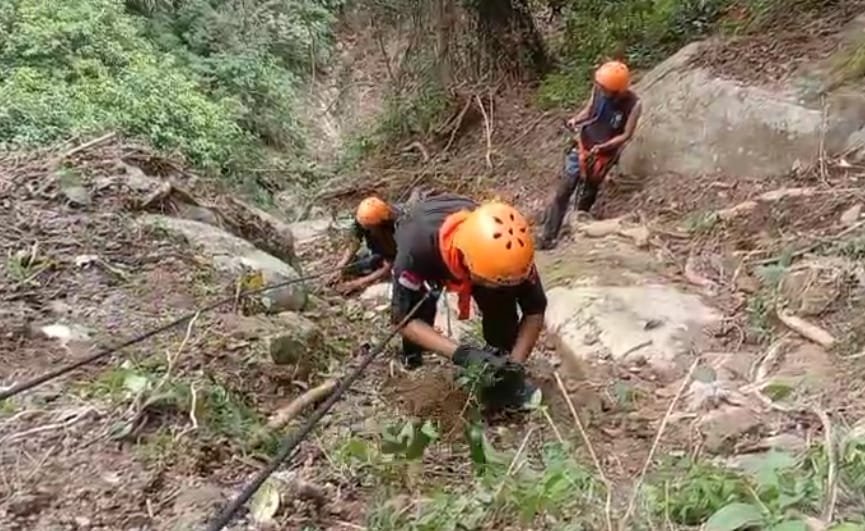 Kibarkan Bendera dan Tanam Pohon di Tebing Bekas Longsor, Perhutani Beri Apresiasi untuk Warna Alam Subang