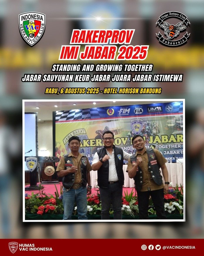 VAC Indonesia Perkuat Sinergi Komunitas di Rakerprov IMI Jabar 2024