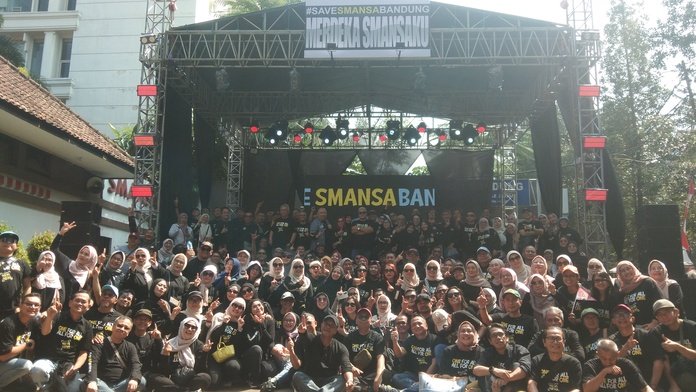 Alumni Lintas Angkatan Solid Kawal SMA Negeri 1 Bandung di Tengah Sengketa Aset