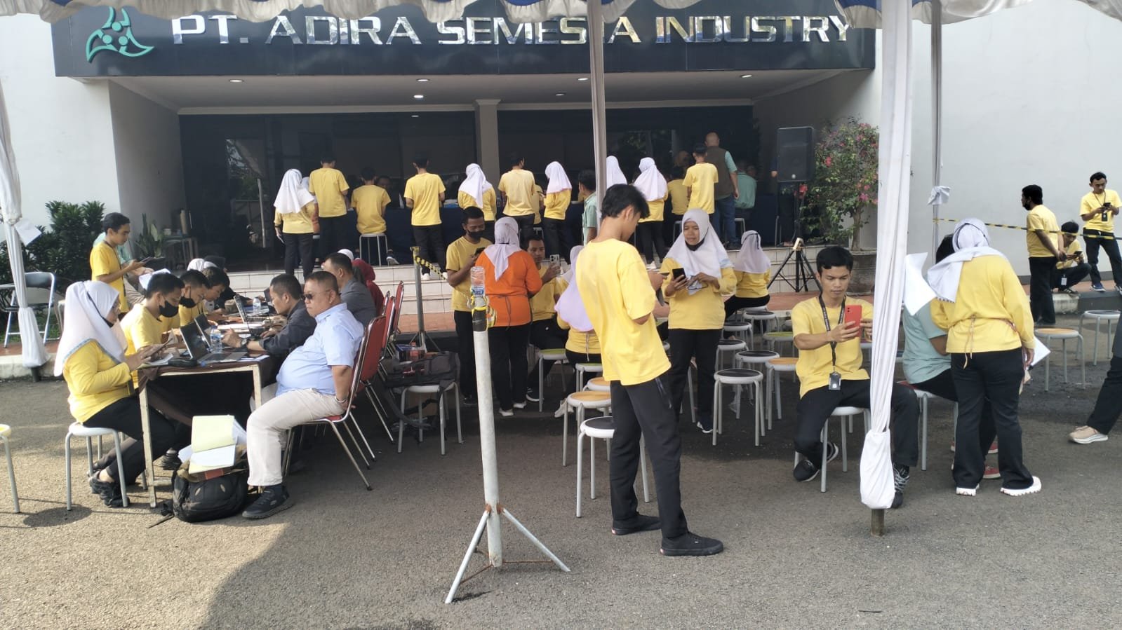 BPJS Ketenagakerjaan Bandung Suci Buka Booth Layanan JMO di PT. Adira Semesta Industry