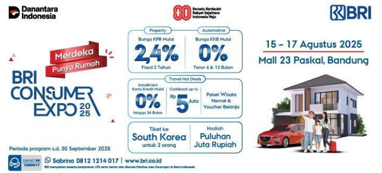 BRI Finance & BRINS Oto Hadir di BRI Consumer Expo 2025 Bandung