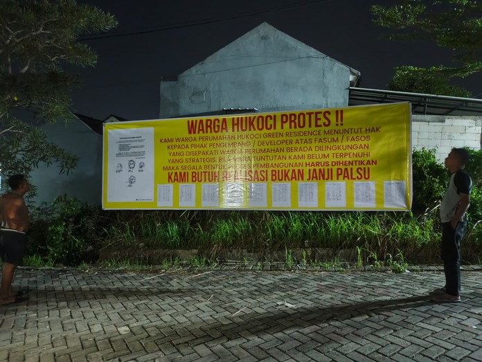 Developer Dinilai Ingkar Janji Soal Fasum-Fasos Perumahan Hukoci Bermasalah