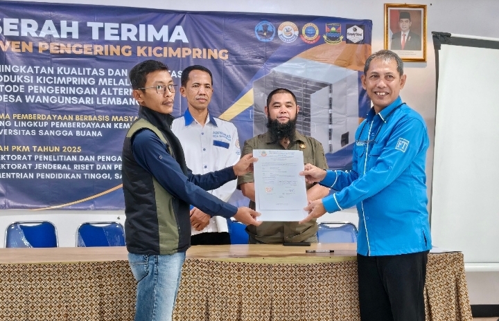 Komitmen pada Program Kampus Berdampak, Dosen USB Ciptatakan Oven Pengering Kicimpring Untuk UMKM Di Desa Wangunsari Lembang