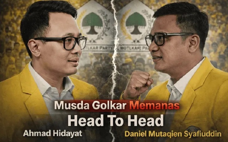 Musda Golkar Jabar 2026 Memanas, Ahmad Hidayat dan Daniel Mutaqien Berebut Kursi Ketua