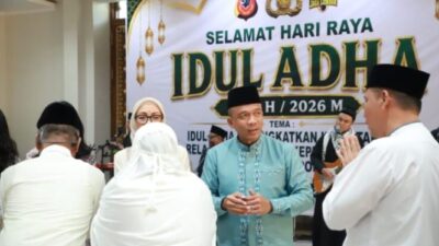 Kapolda Jabar Gelar Salat Iduladha Bersama Personel dan Masyarakat di Mapolda Jabar